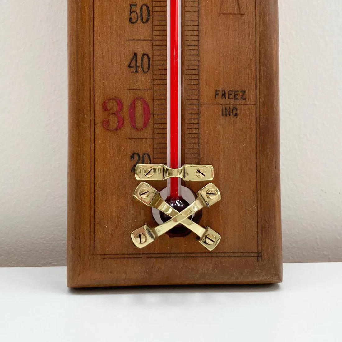 Edwardian Wall Thermometer by Henry Hughes & Son Ltd London