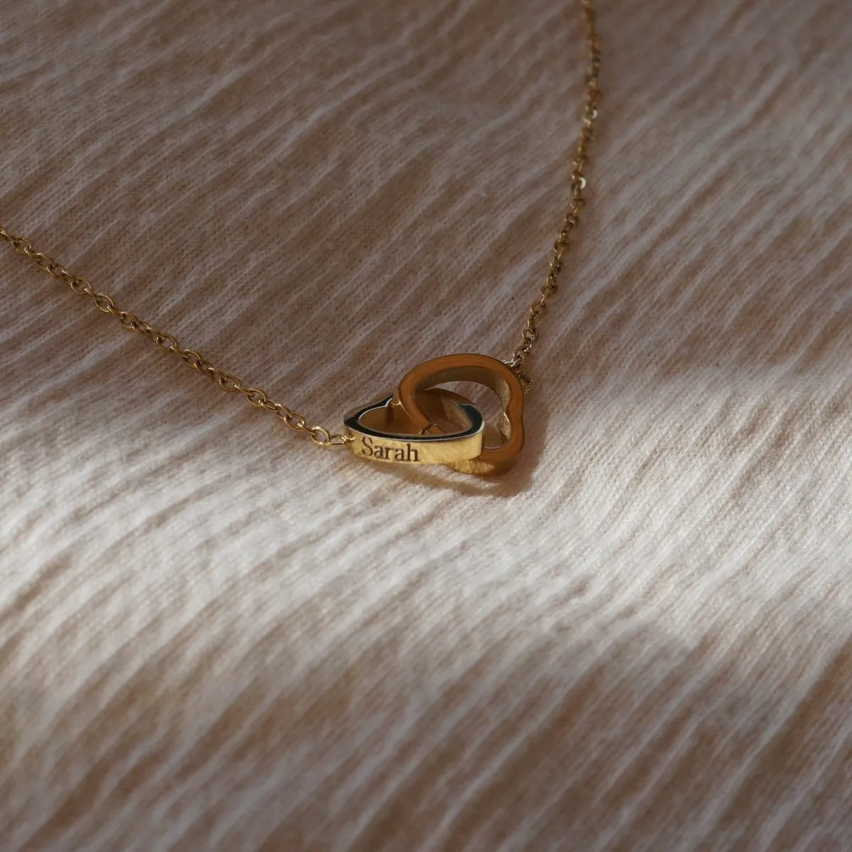 Engraved 18k Heart Necklace   Rose Box