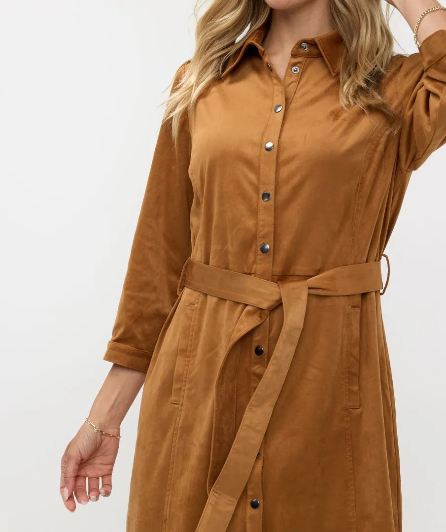 Esqualo Camel Suedien Dress