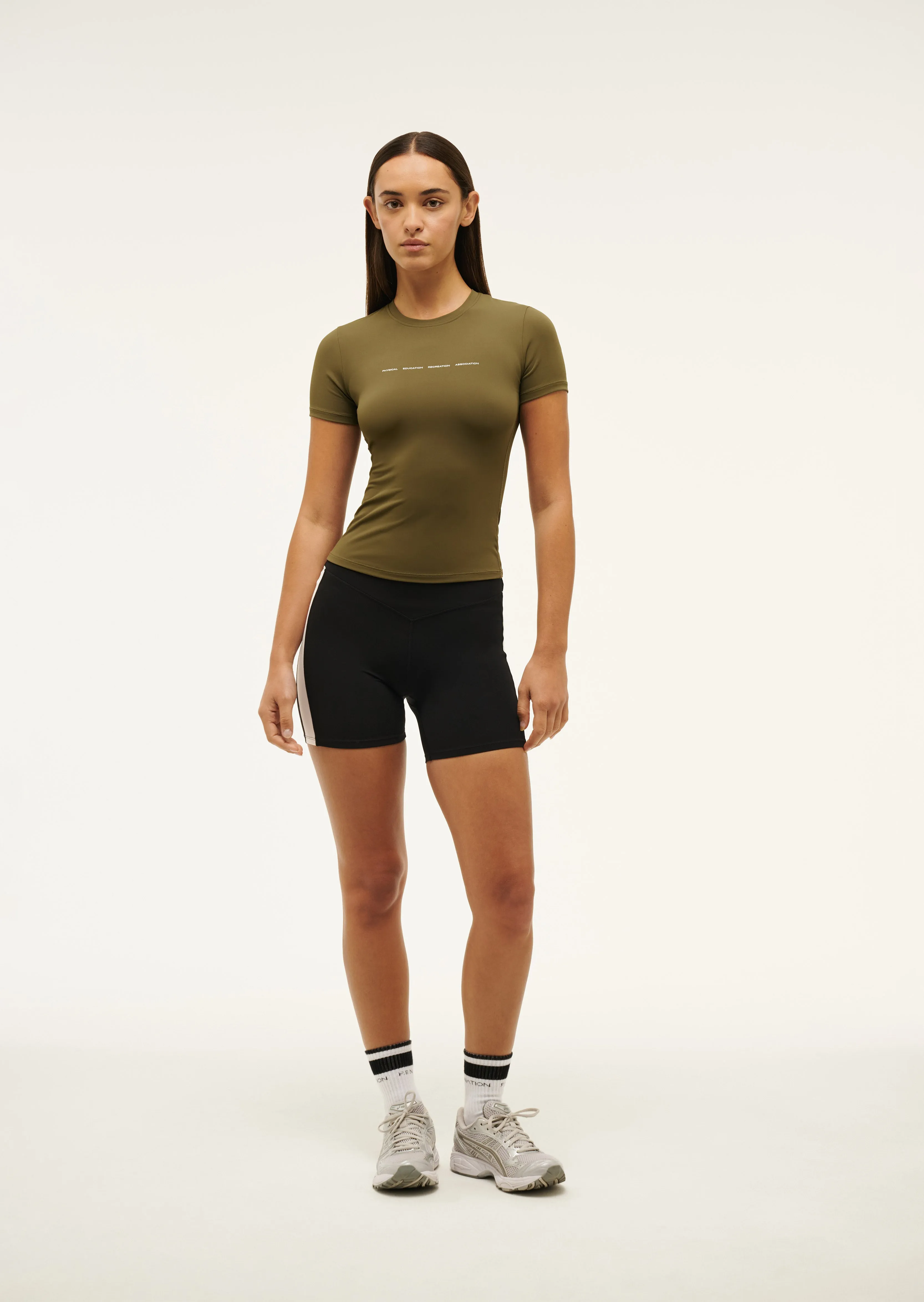 FOUNDATION SHORT SLEEVE TEE IN KHAKI