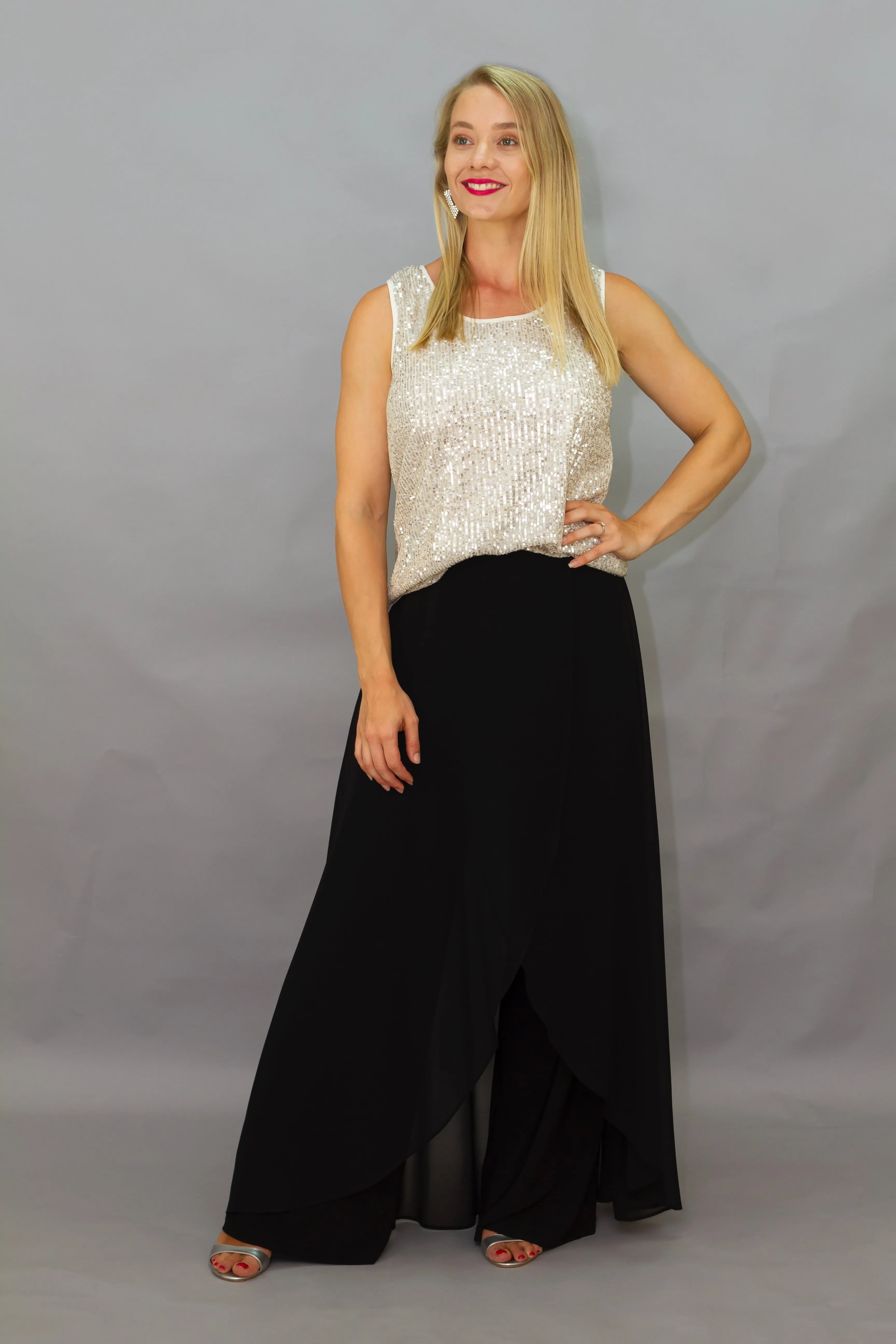 Frank Lyman Sequin-Embellished Cami Top, Style: 214556