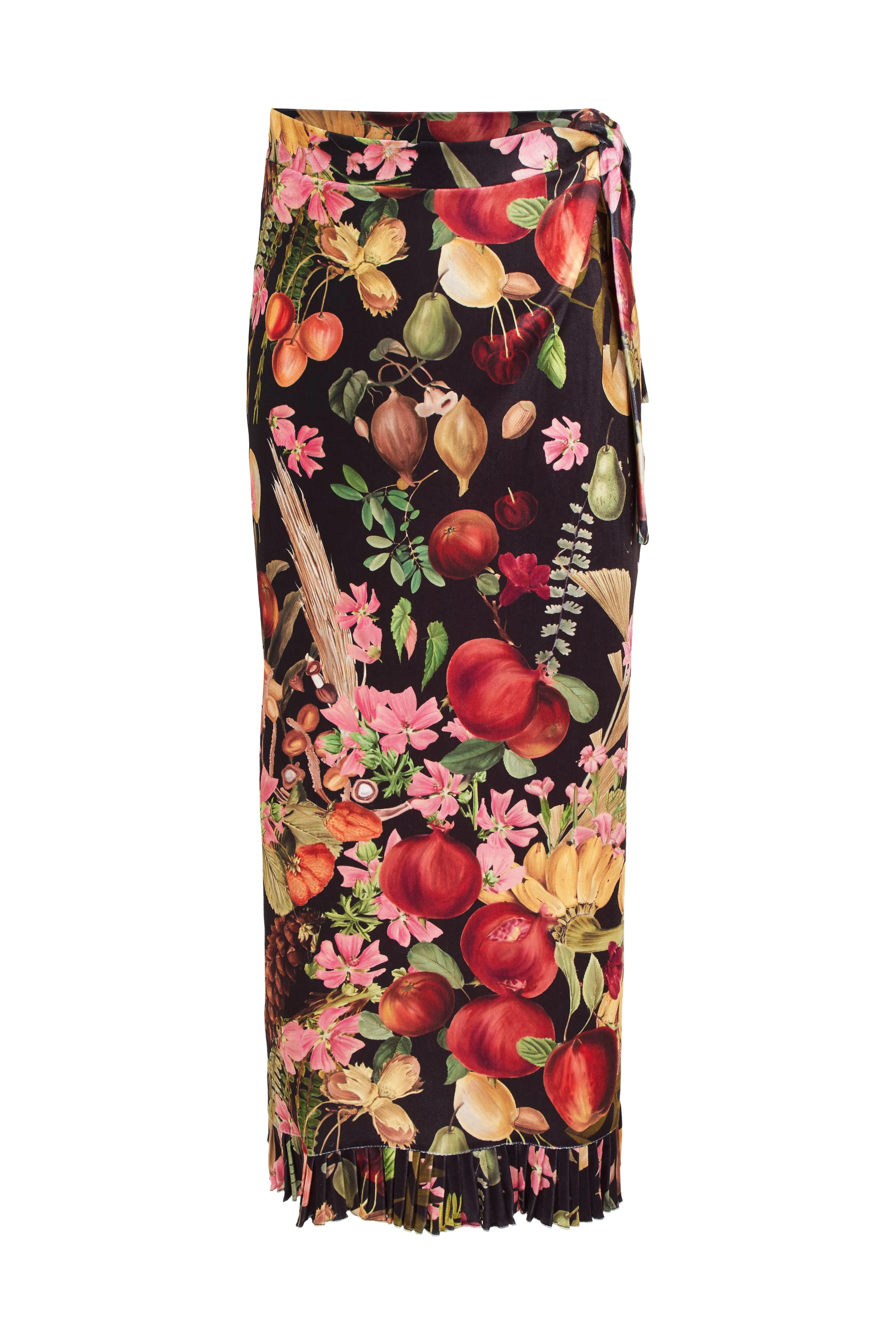 Fruits Exotiques Long Skirt With Frills