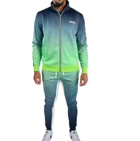Gradient Track Suit-Flash Green