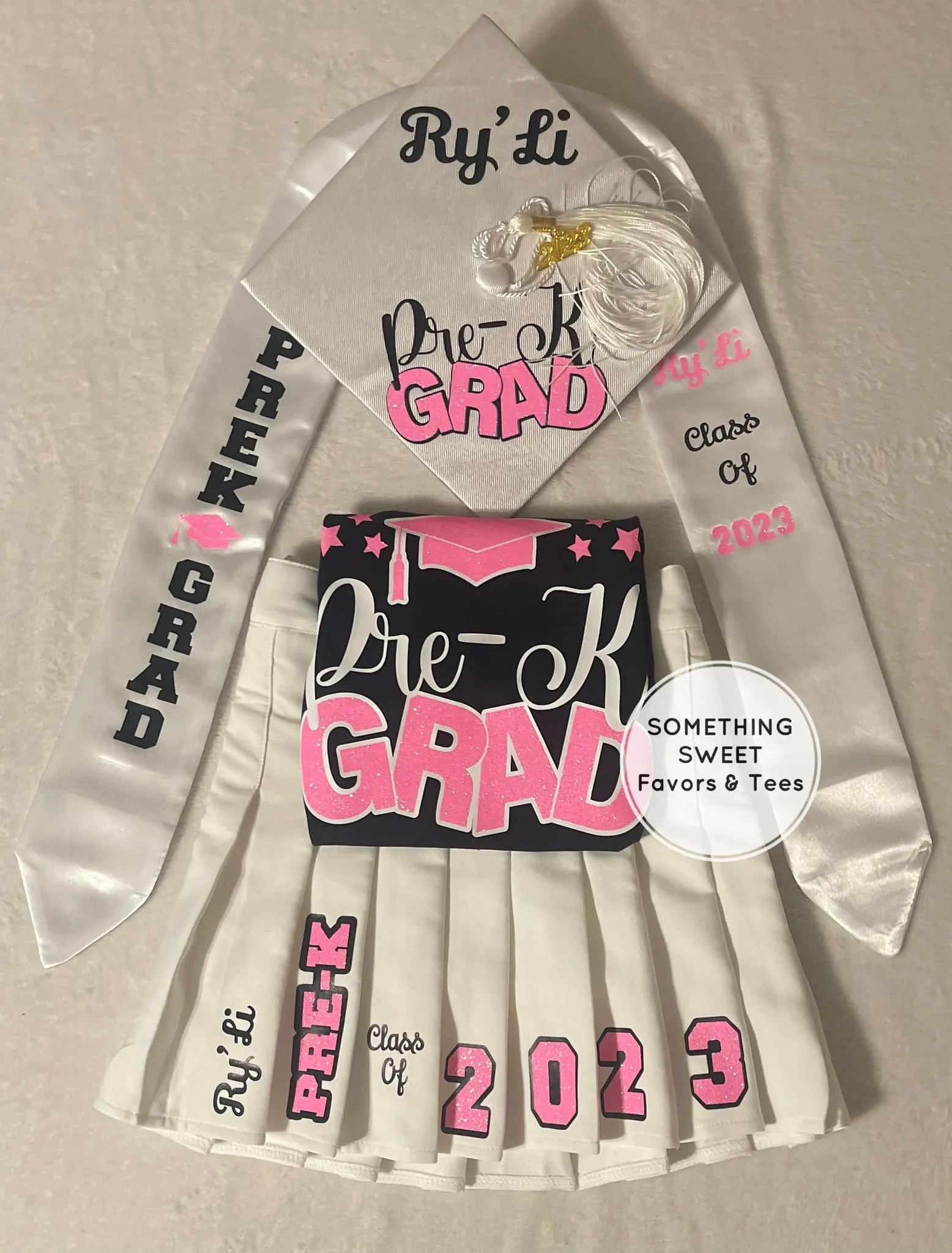 Graduation Outfit With Cap & Stole (Pre-K thru 8th Grade) (SHIPS OUT IN 7 BUSINESS DAYS)