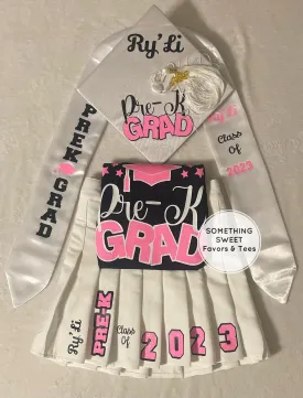 Graduation Outfit With Cap & Stole (Pre-K thru 8th Grade) (SHIPS OUT IN 7 BUSINESS DAYS)
