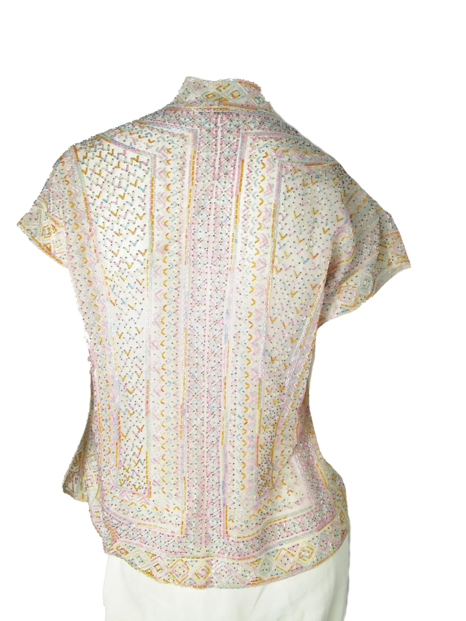 HALSTON Beaded Jacket and Skirt