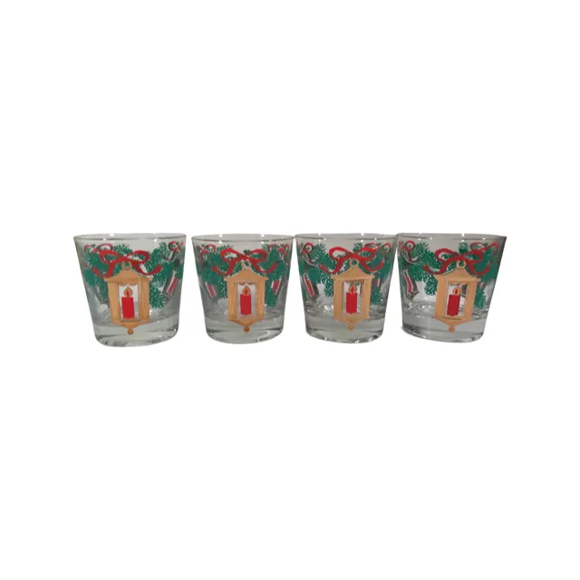 Holiday Mid-Century Lantern Glasses (Set of 8)