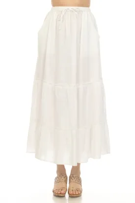 Homespun Tiered Maxi Skirt