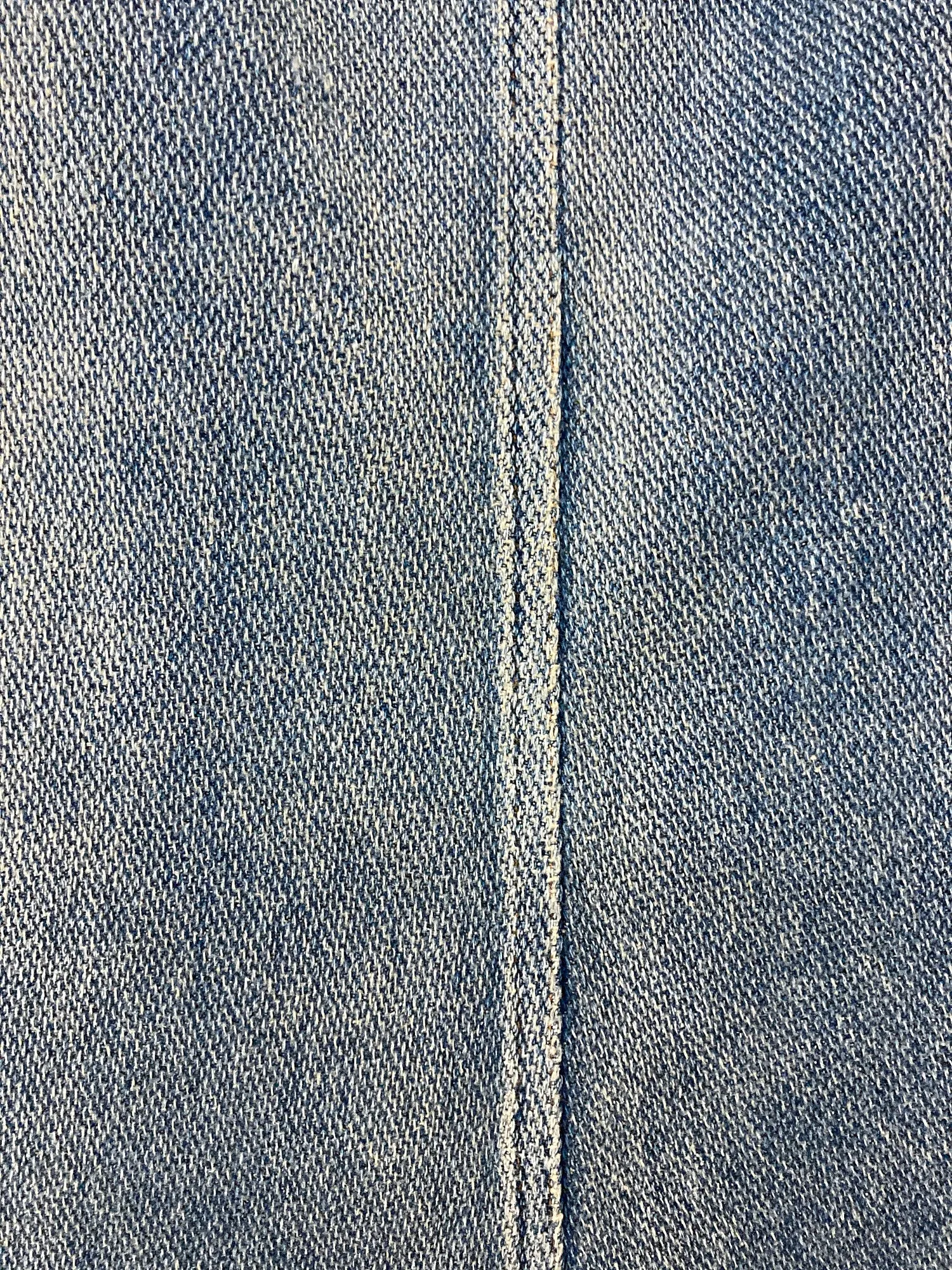 Junya Watanabe Comme des Garcons SS2002 washed cotton raw hem denim skirt - M