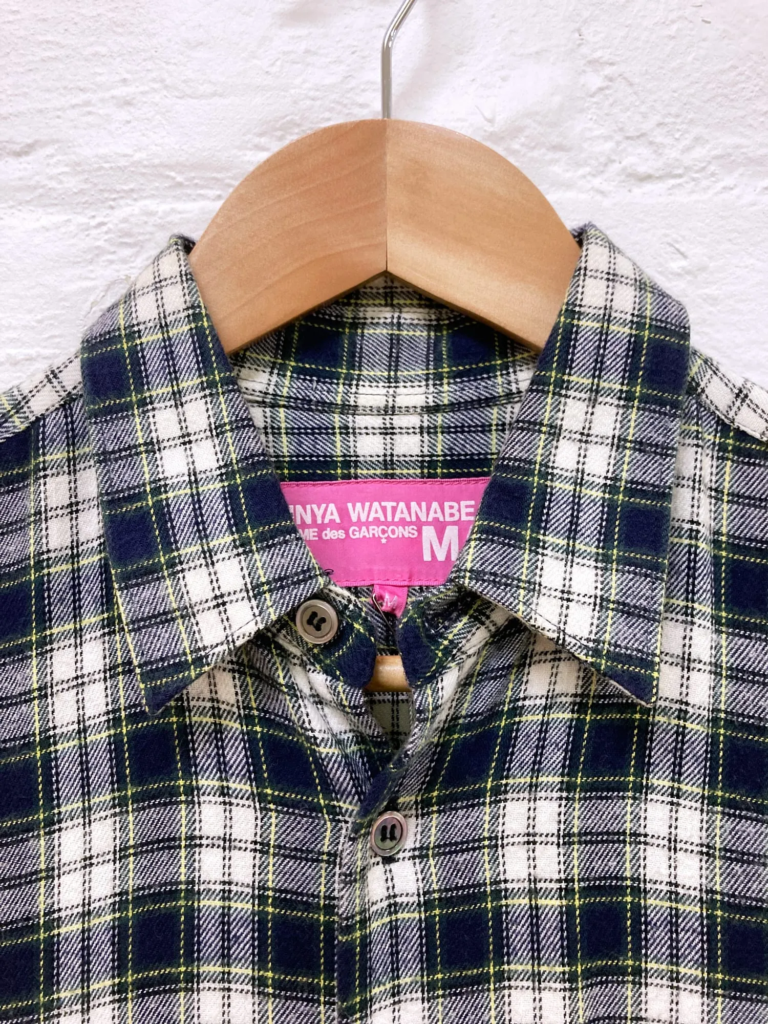 Junya Watanabe Man Pink 2003 blue shirt and denim skirt dress - M