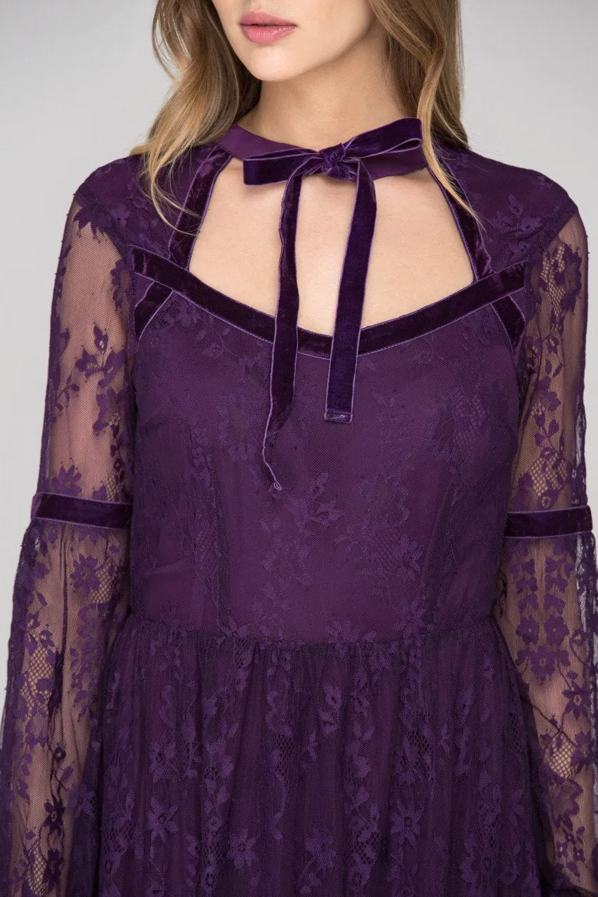 Lady Violet Lace Maxi Dress