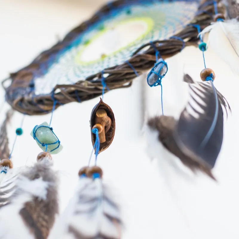 Large authentic dream catcher set gift, Handmade dream catcher set of 3