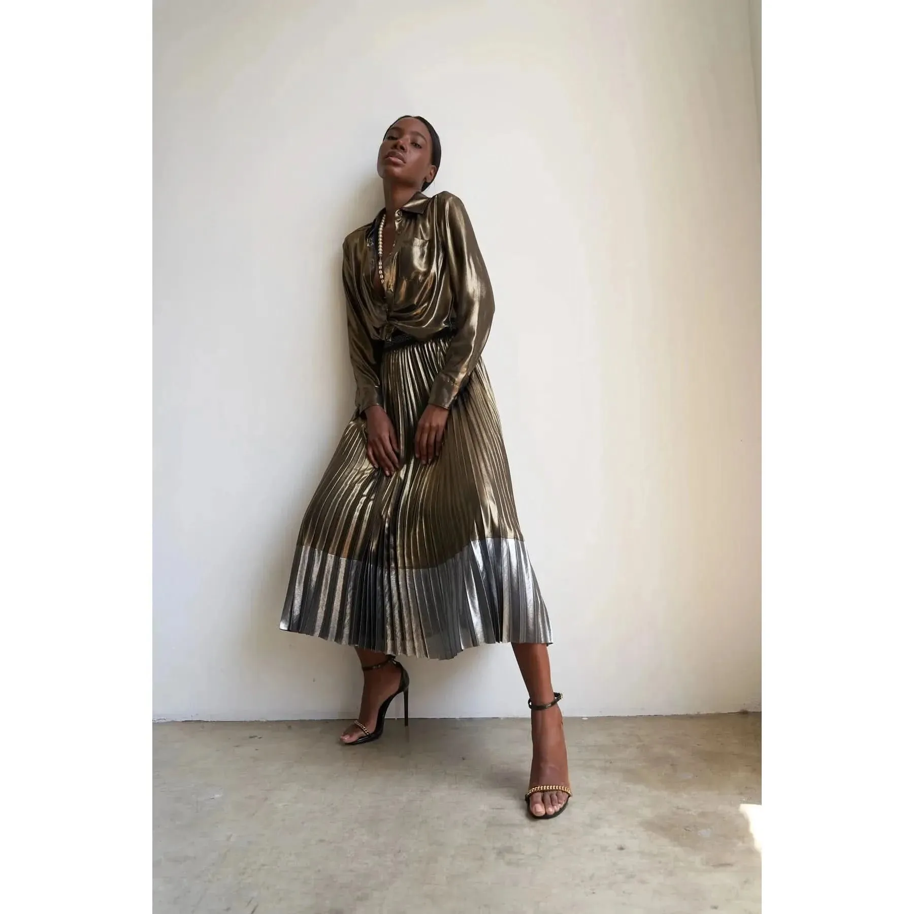 Le Superbe Metallic Sunset Tower Shirt