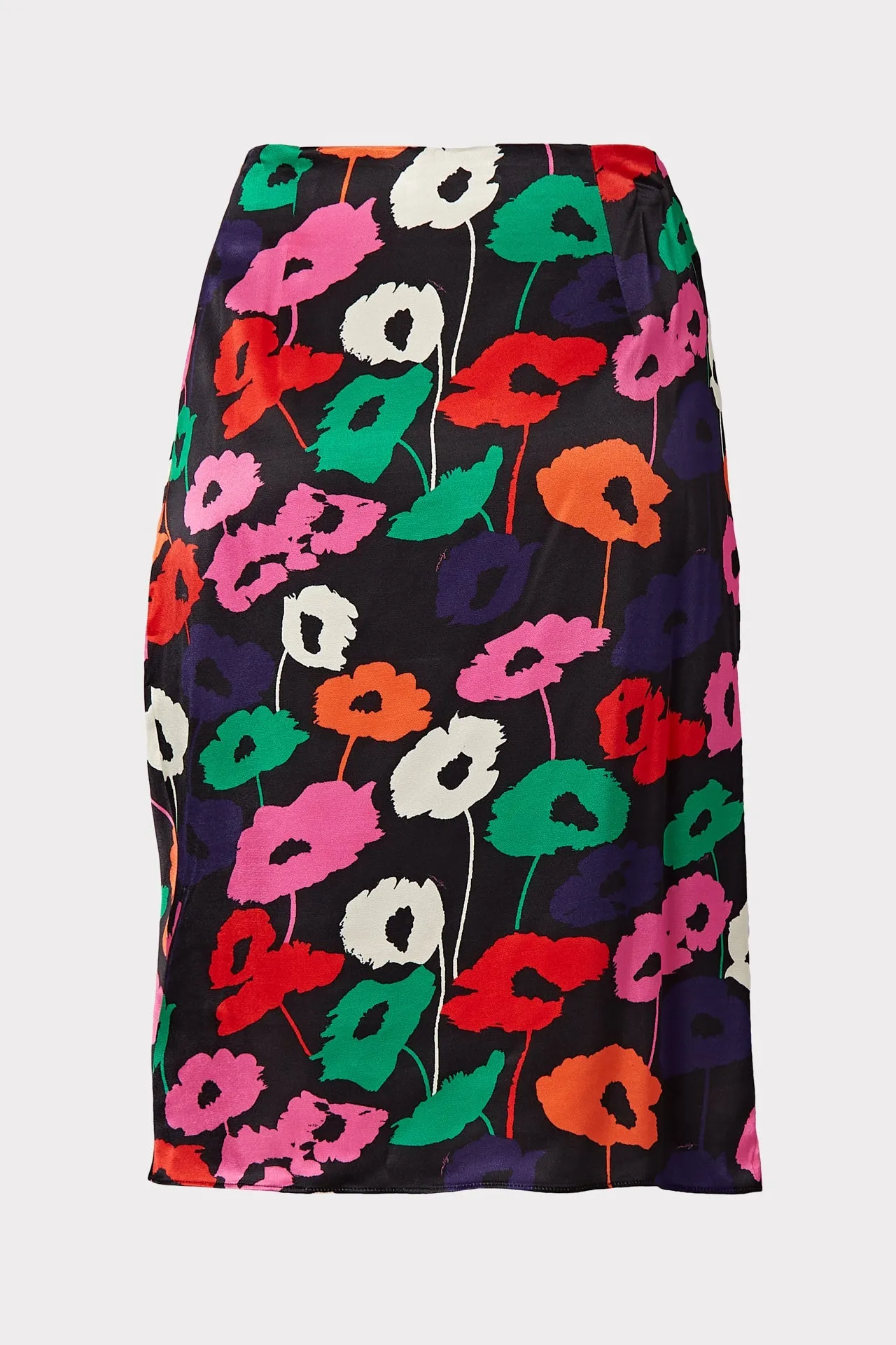 Liza Poppy Print Wrap Skirt