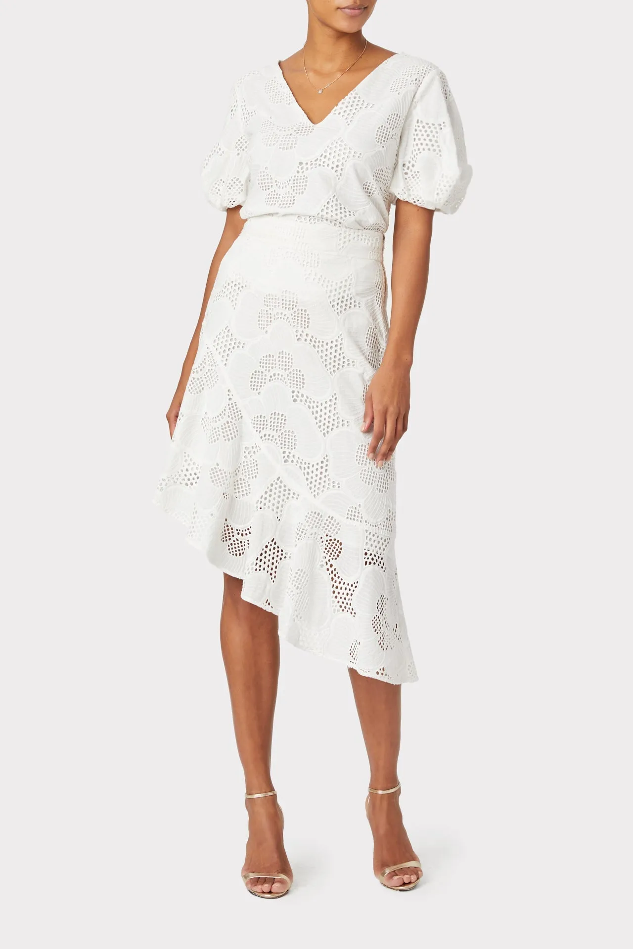 Mae Pieres Eyelet Skirt