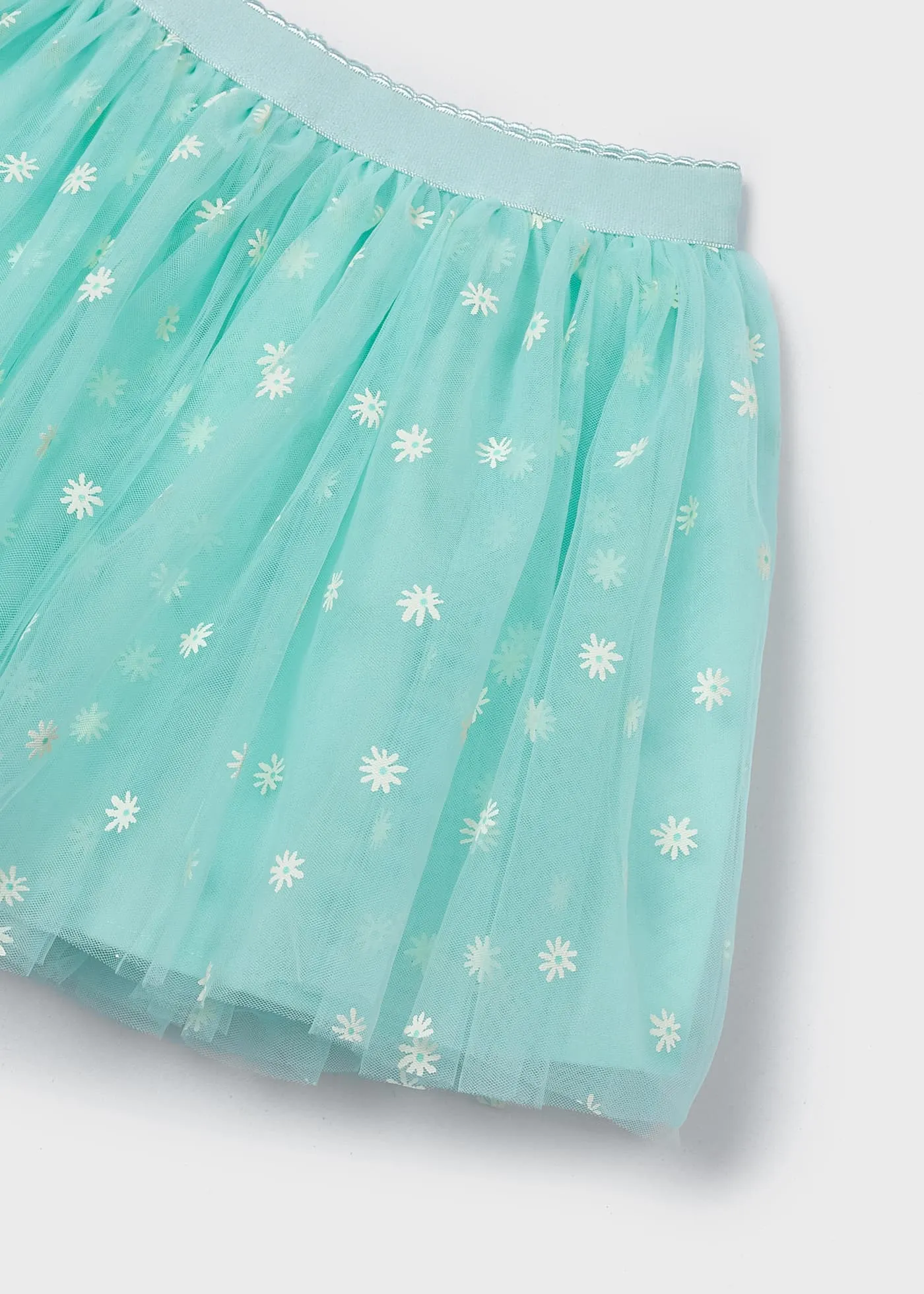 Mayoral Girl Printed Tshirt and Tulle Skirt Set
