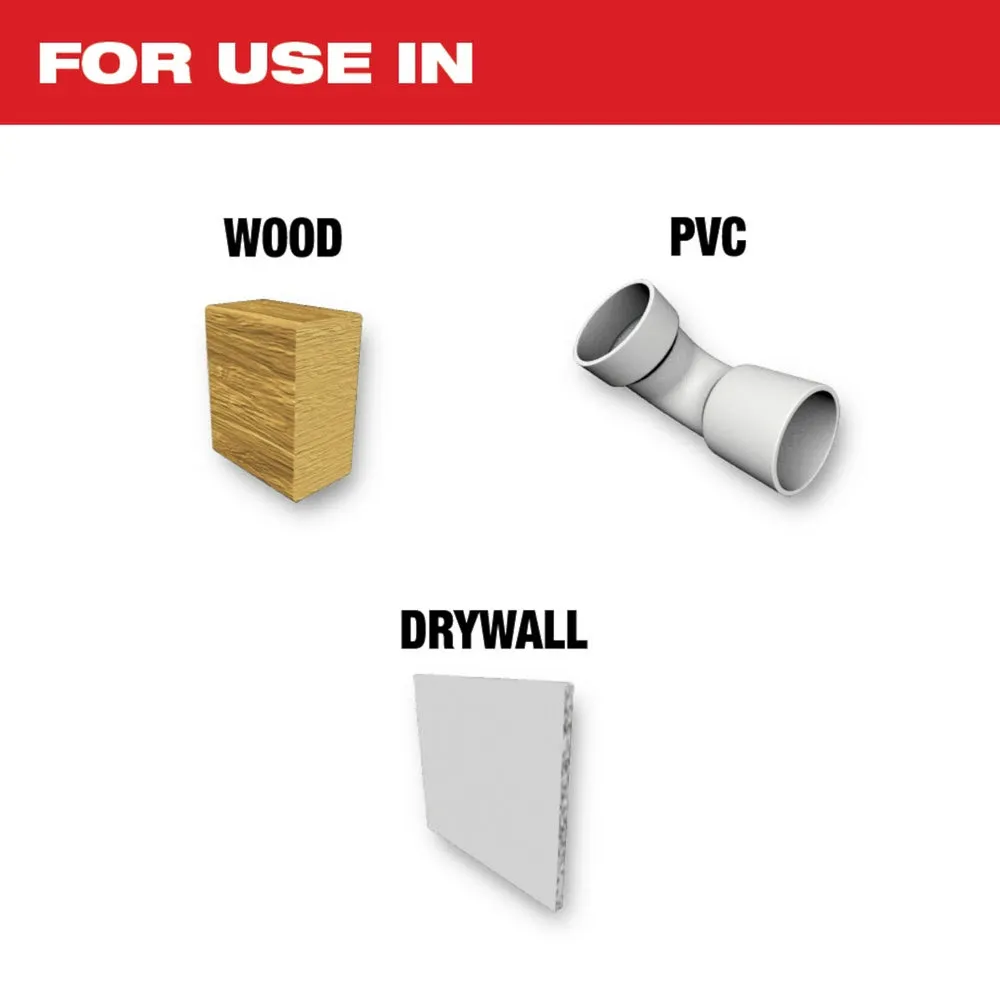 Milwaukee  49-25-1103 Milwaukee® OPEN-LOK™ 1-3/8" HCS WOOD BLADES 3PK
