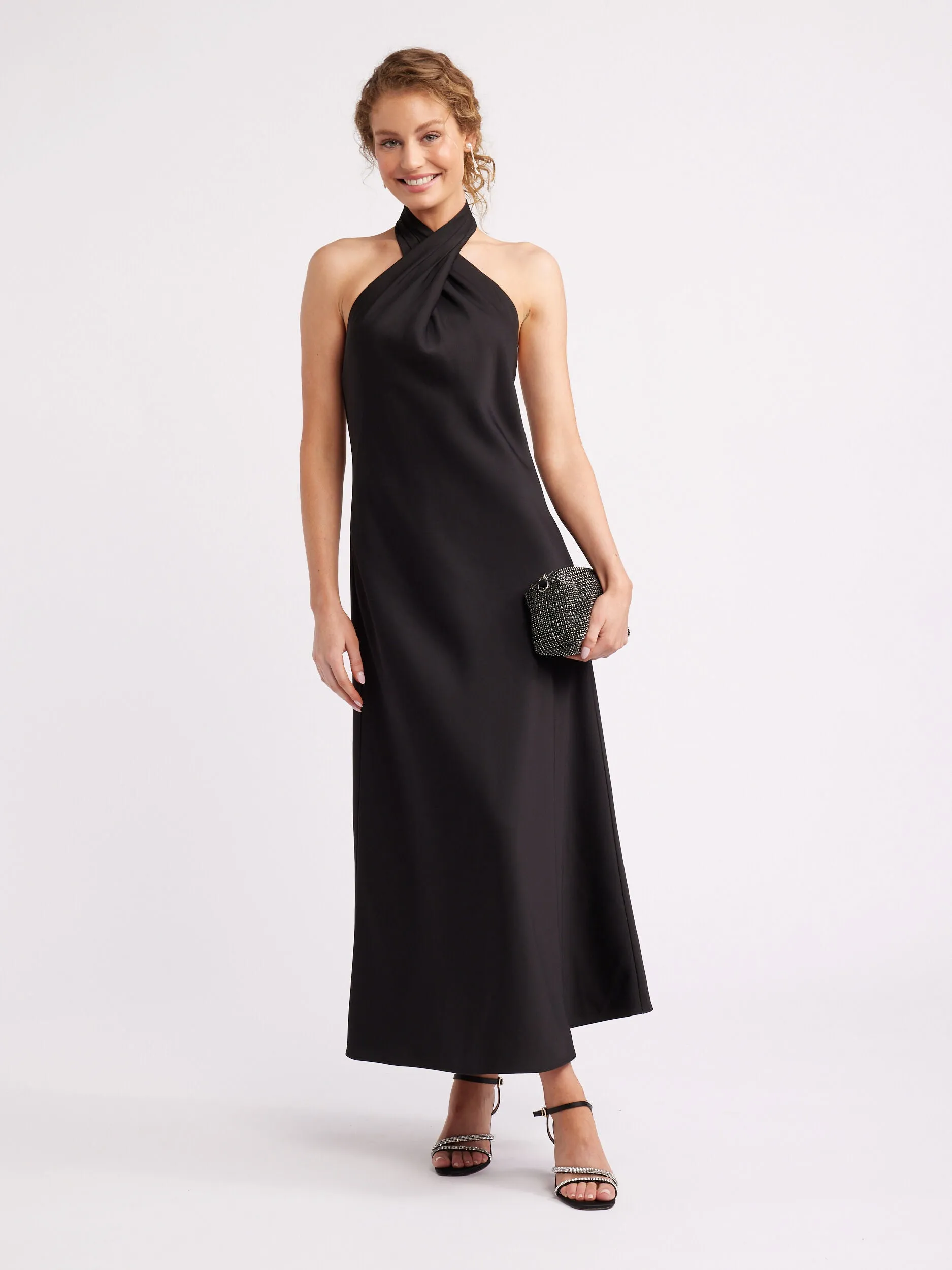 New York Twist Neck Dress