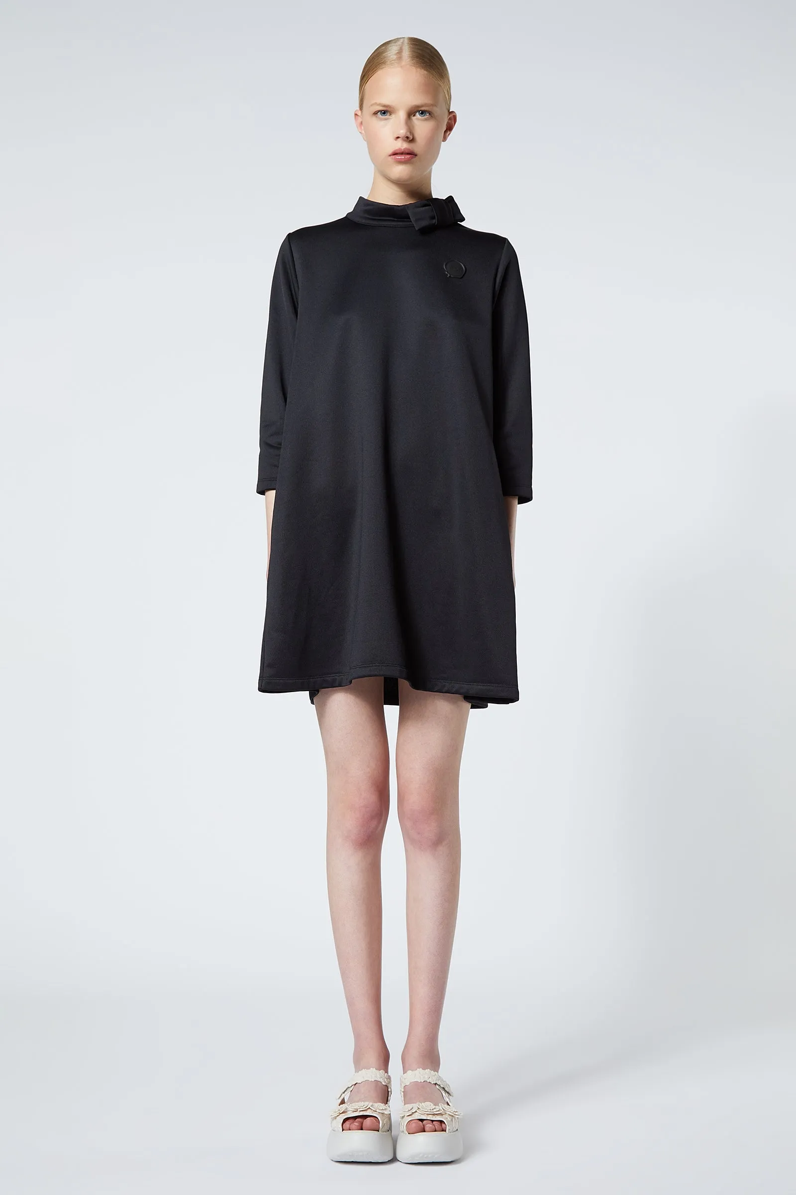 PETITE BOW A-LINE MINI DRESS