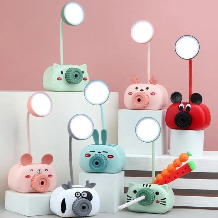 Rechargable Reading Lamp with Pen Stand Sharpener Mobile Holder Desk Accessories
