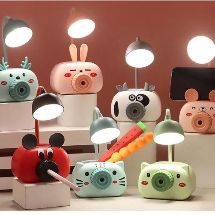 Rechargable Reading Lamp with Pen Stand Sharpener Mobile Holder Desk Accessories