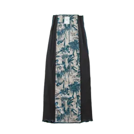 River long skirt / Black 【reversible】