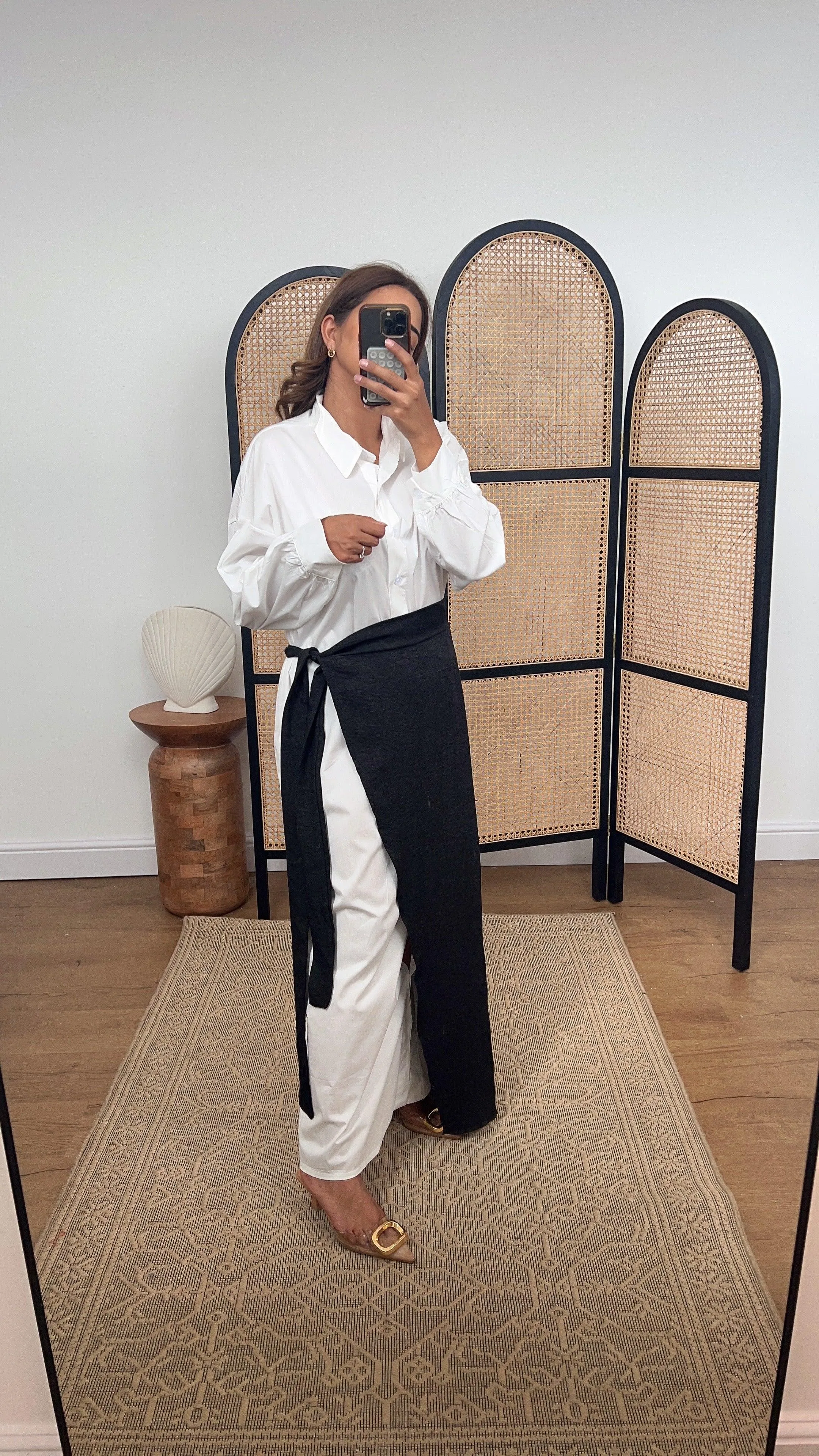 Sey dress black/white- OUTLET