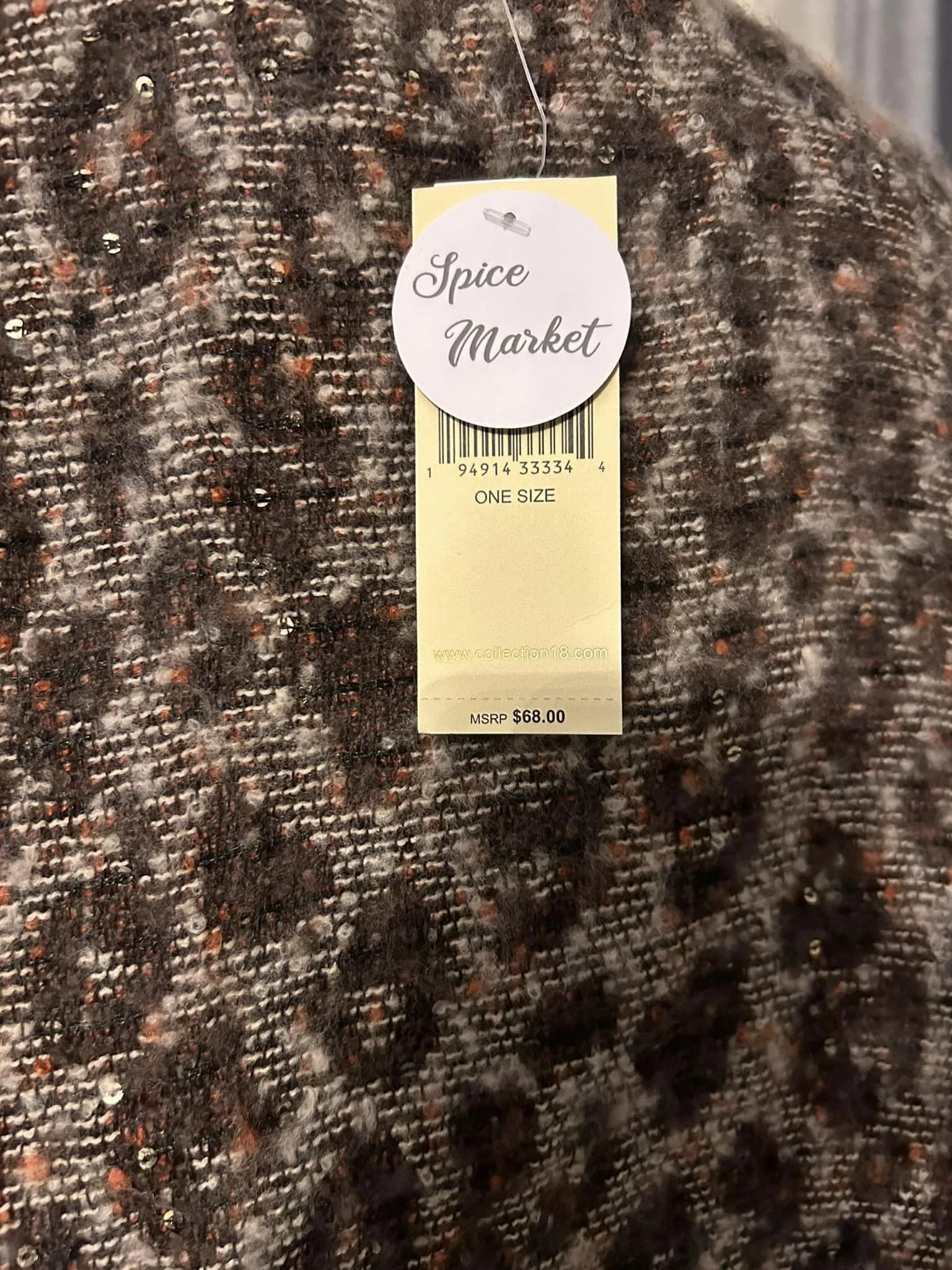 SPICE MARKET BROWN SHAWL
