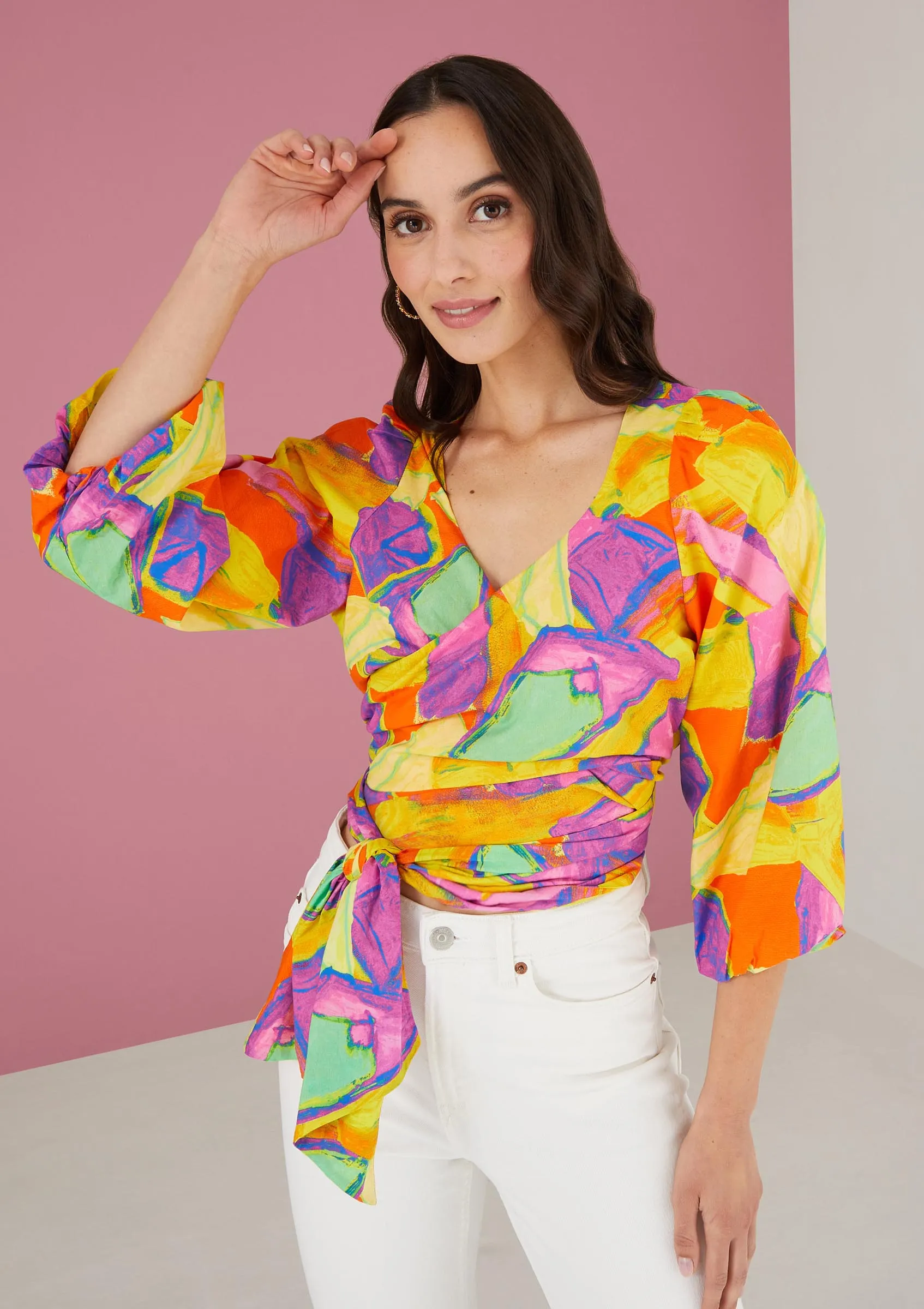 The Molly Wrap Top