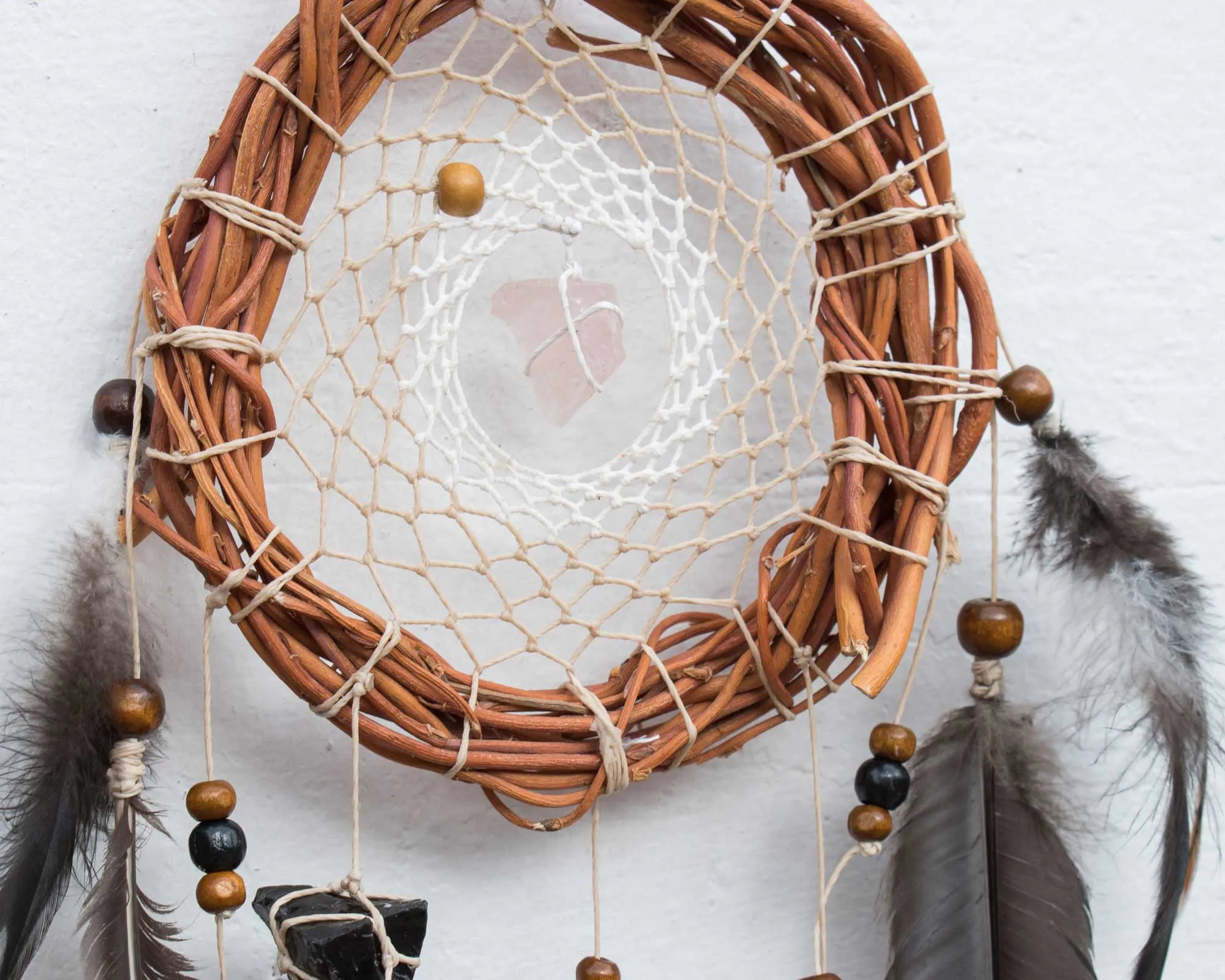 Tumbled stones DreamCatcher obsidian stone raw