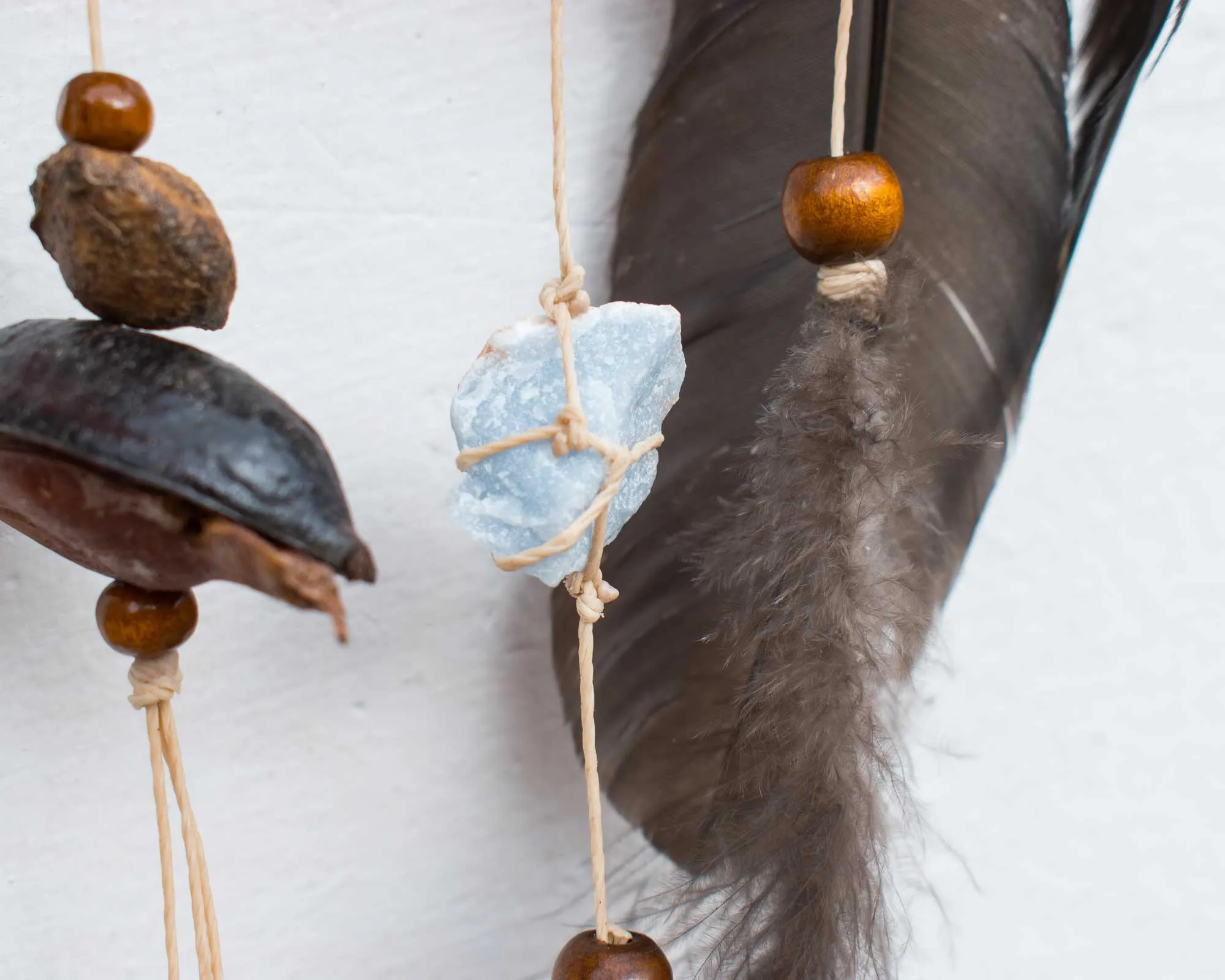 Tumbled stones DreamCatcher obsidian stone raw