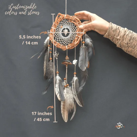 Tumbled stones DreamCatcher obsidian stone raw