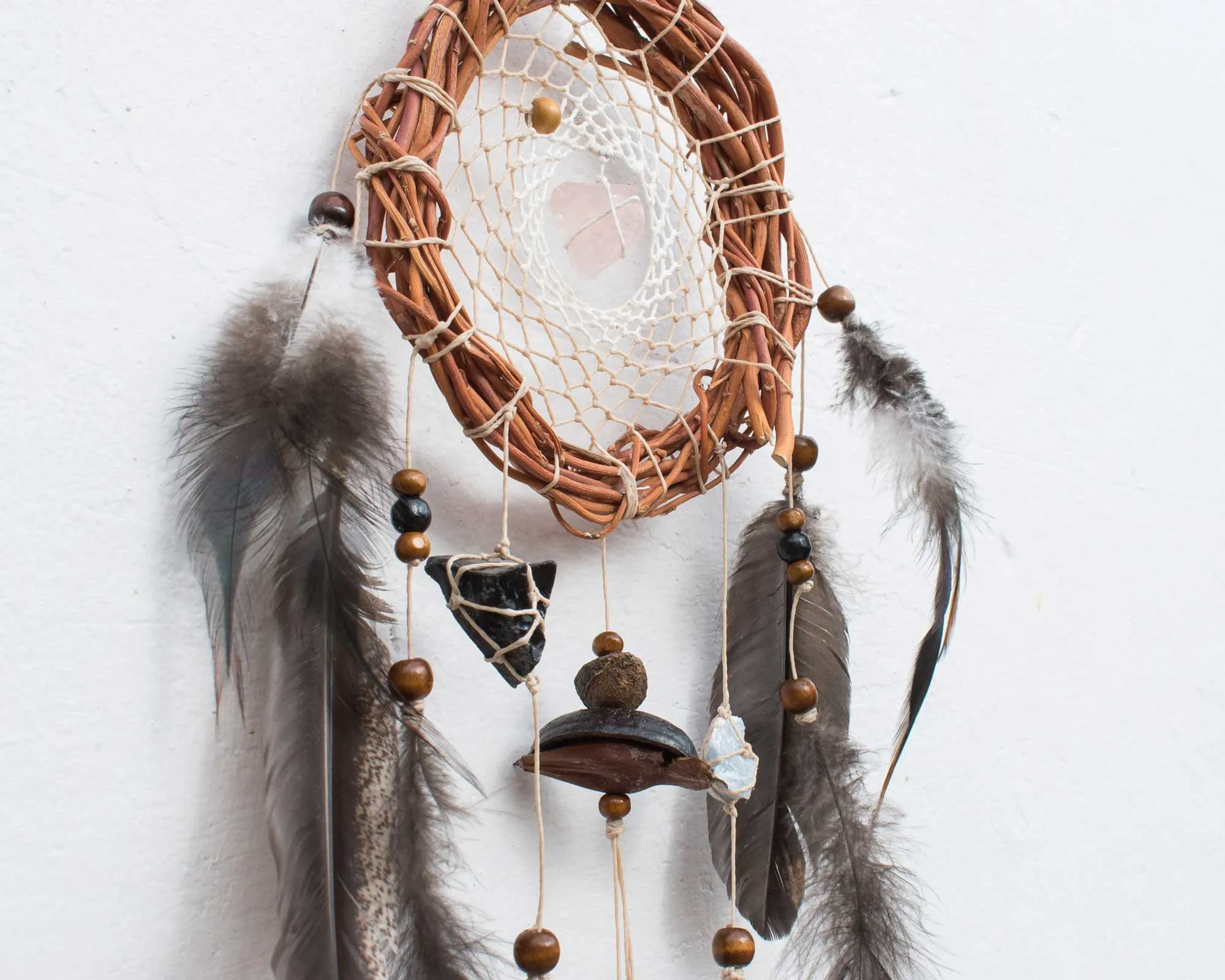 Tumbled stones DreamCatcher obsidian stone raw