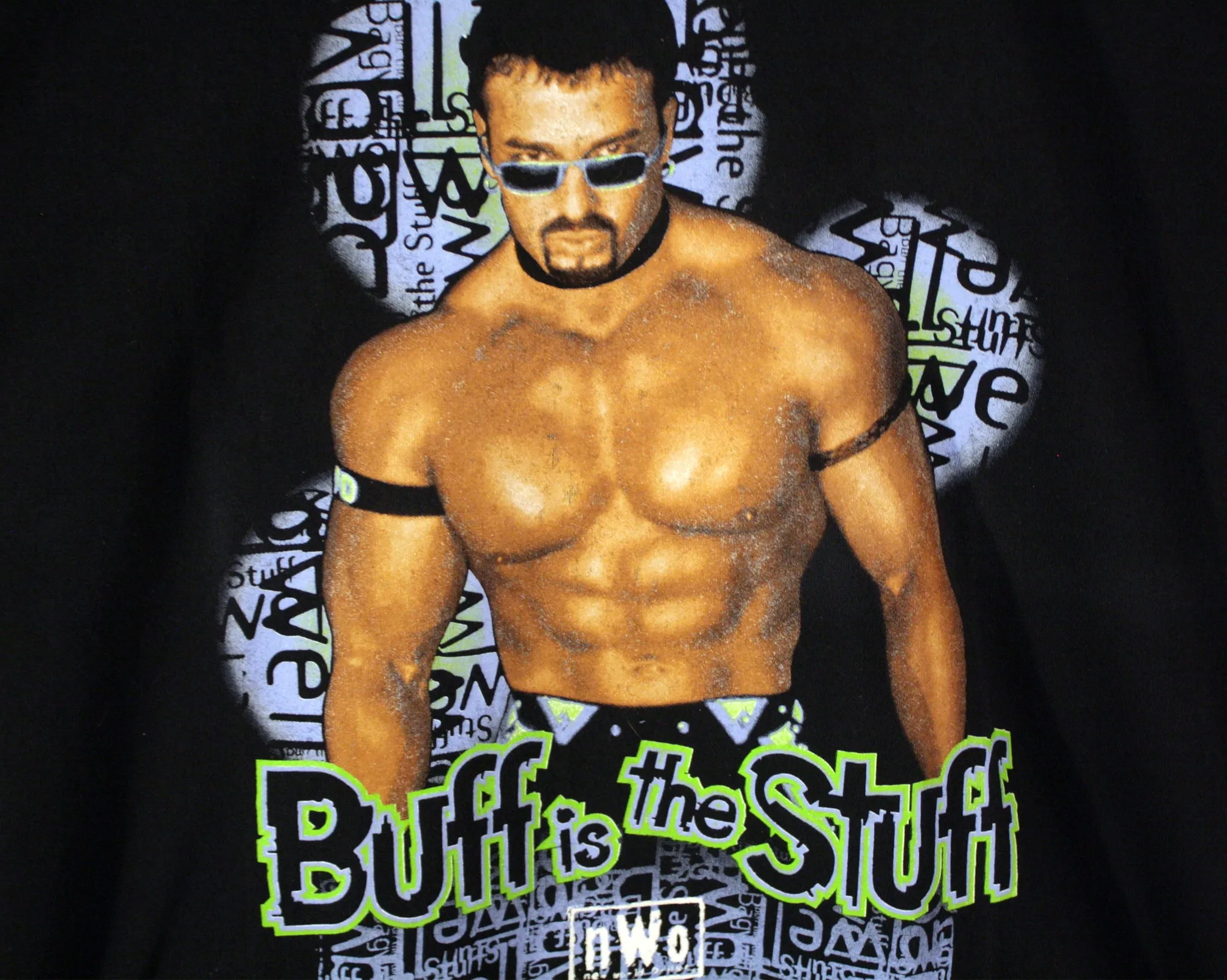 WCW BUFF BAGWELL BUFF IS THE STUFF T-SHIRT LG