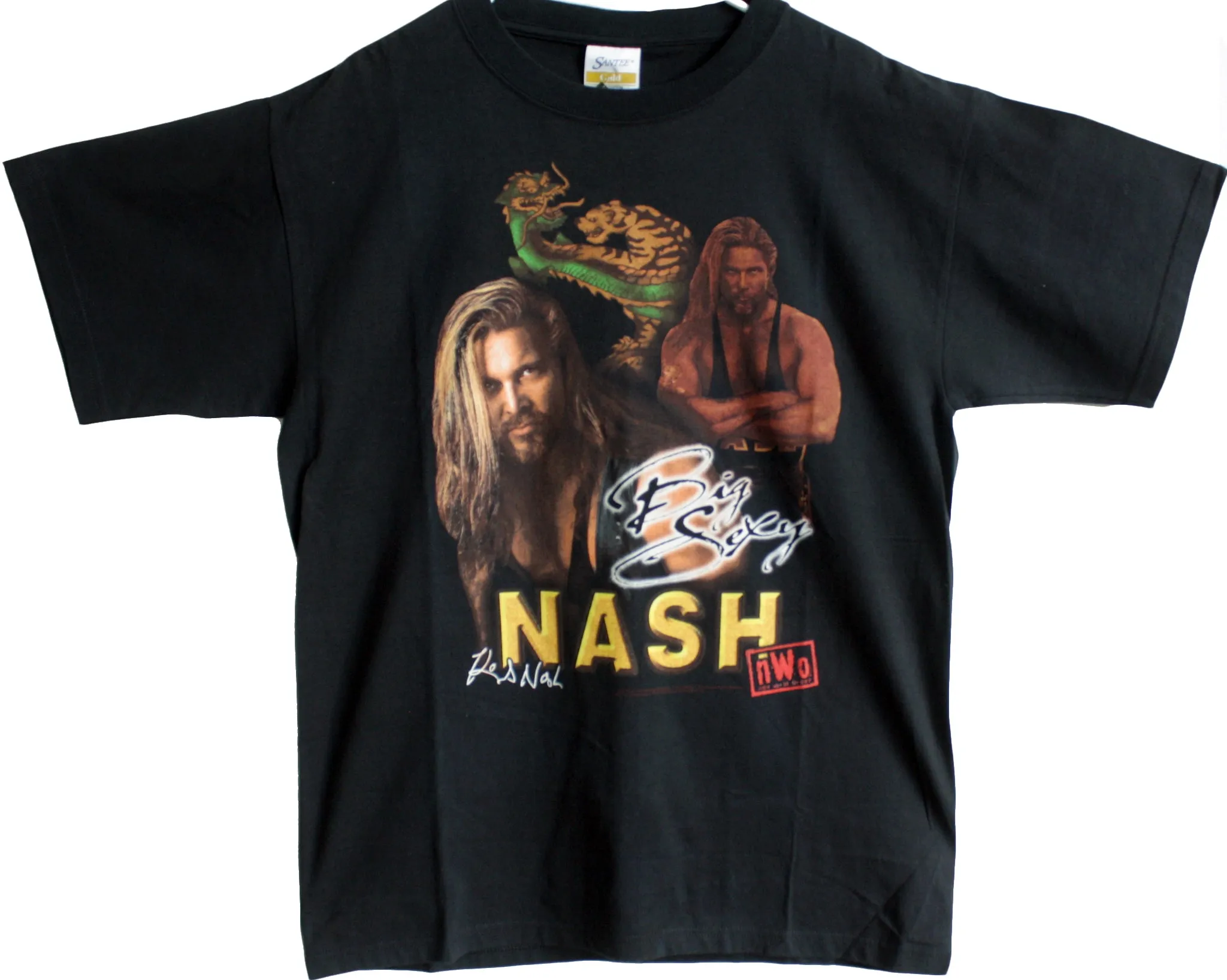 WCW KEVIN NASH DRAGON T-SHIRT LG