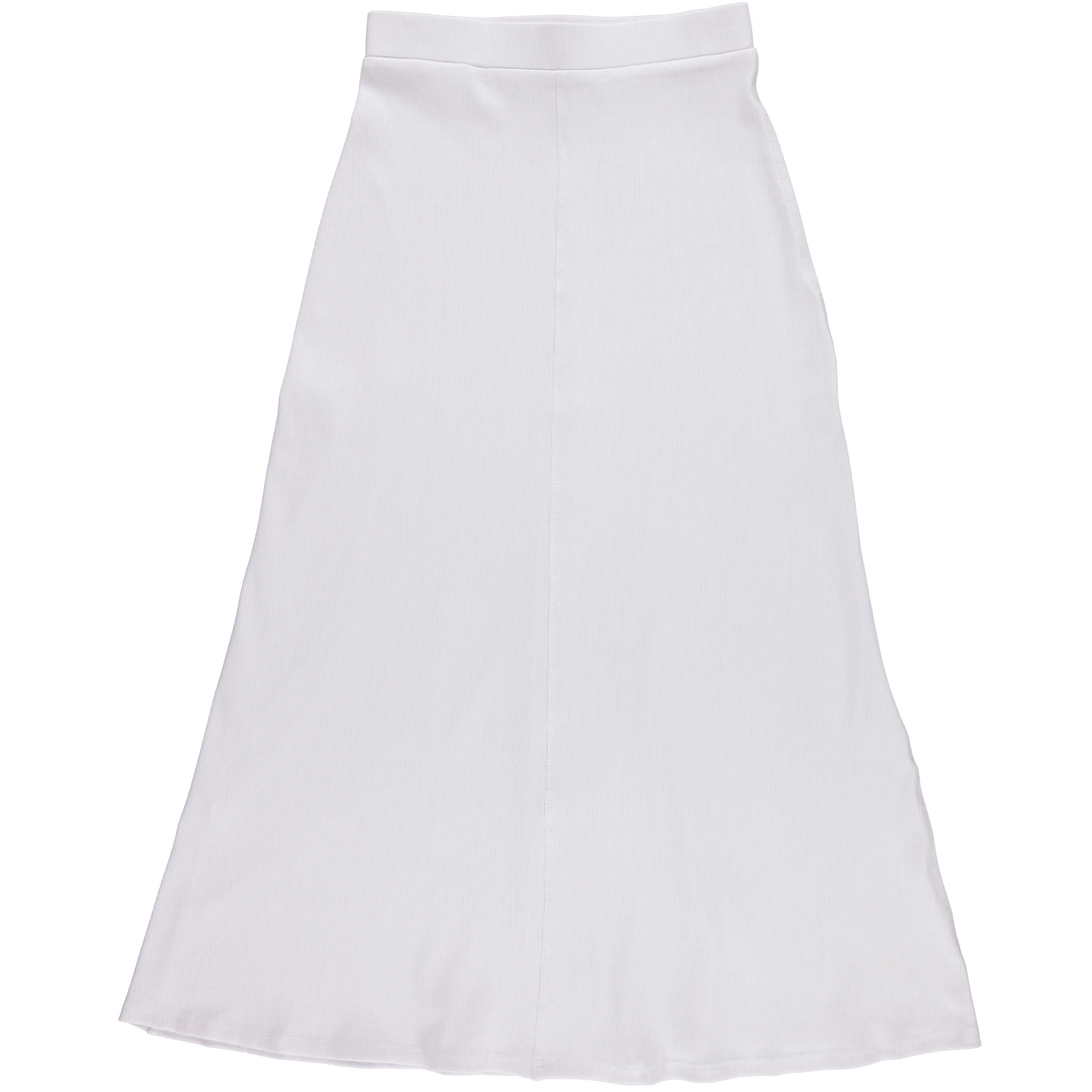 Women's Elastic Waist Maxi Ribbed Skirt