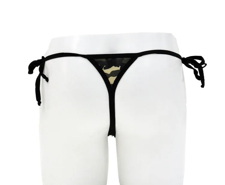 Women's Stylish Tie Side Printed Thong - BLOWOUT SALE!