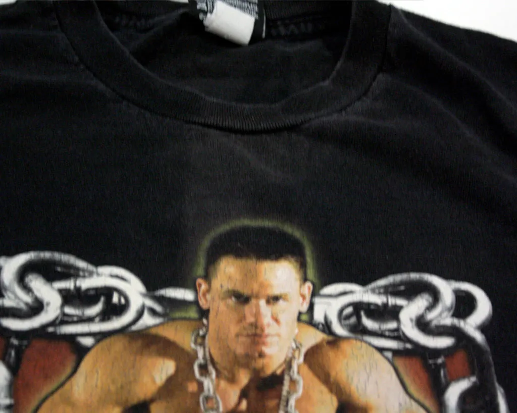 WWE JOHN CENA CHAIN GANG SOLDIER T-SHIRT XL