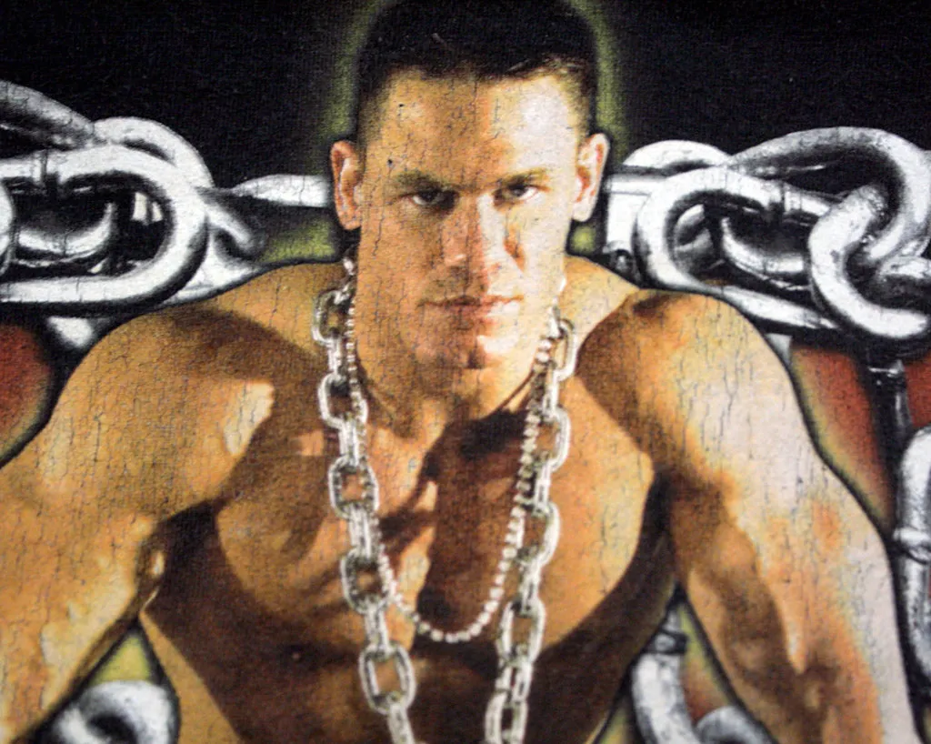 WWE JOHN CENA CHAIN GANG SOLDIER T-SHIRT XL