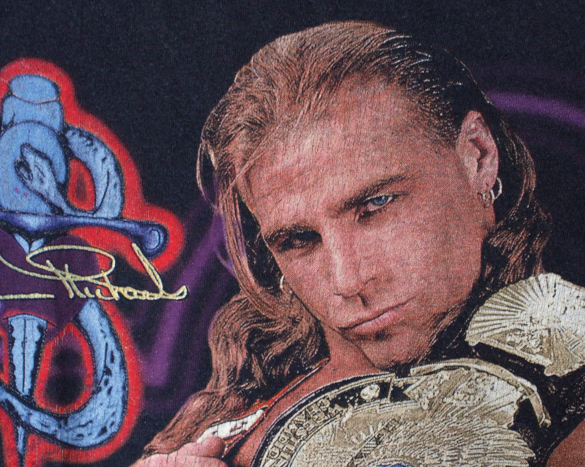 WWF SHAWN MICHAELS BOYHOOD DREAM T-SHIRT MED
