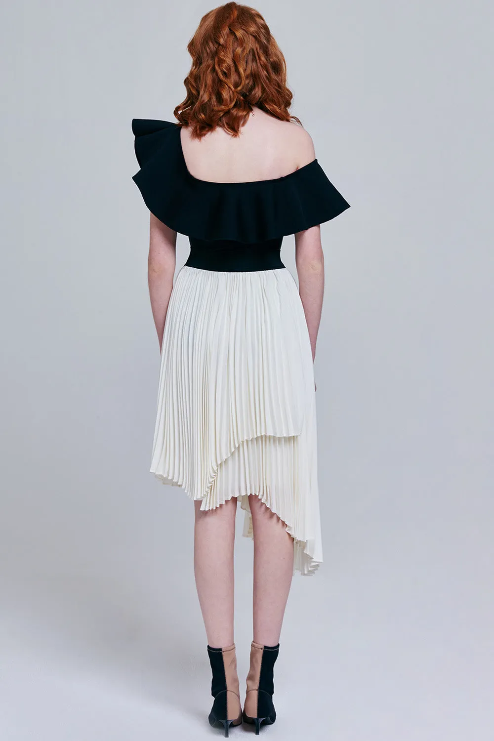 Zora Accordion Pleats Midi Skirt